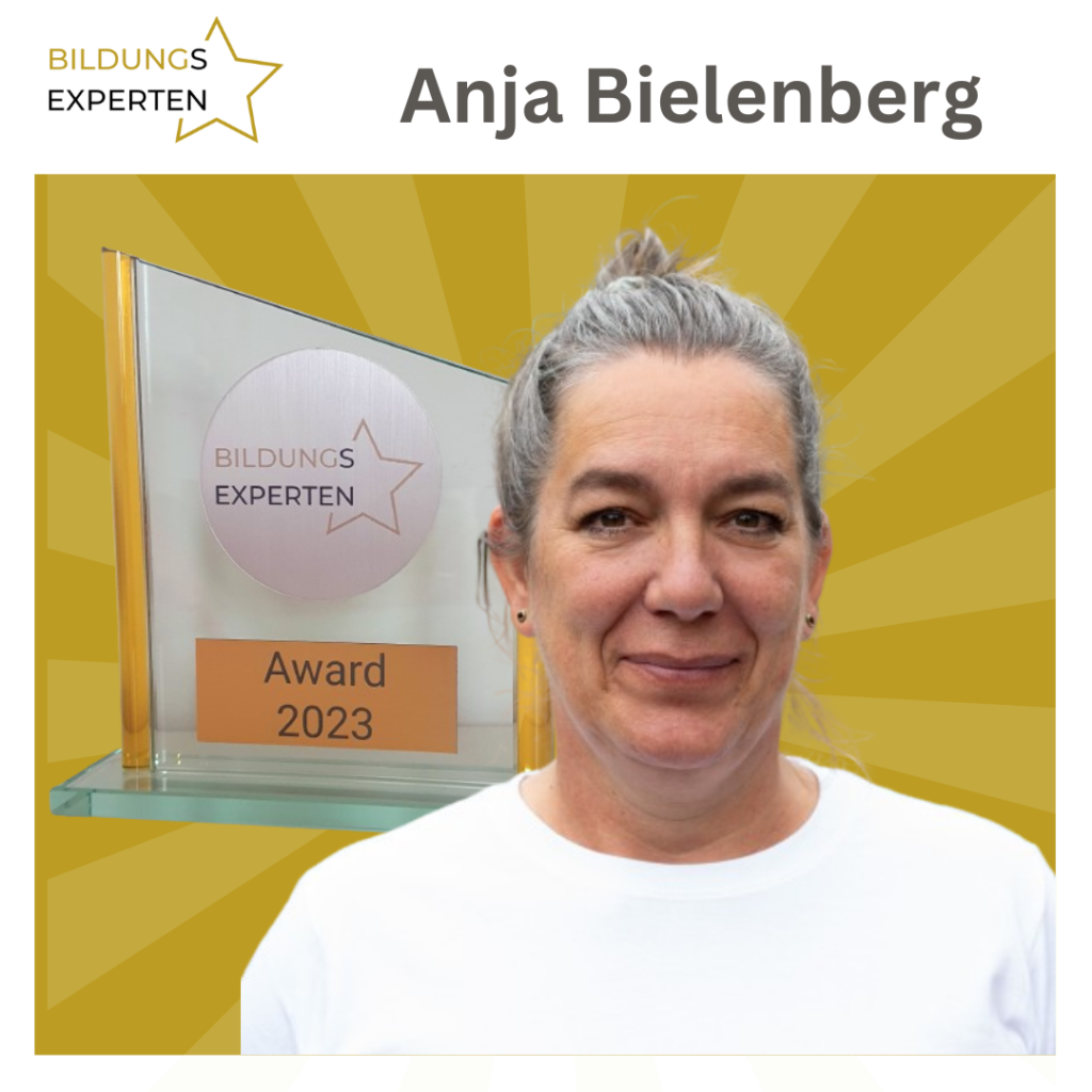 Anja Bielenberg - Bildungsexperten Award - Fortbildung für Kita, Grundschule, KJH